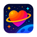 icon_space_heart_vibrant_colors icon preview