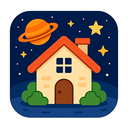 icon_space_house_cartoon icon preview