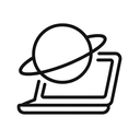 icon_space_laptop_line_art icon preview
