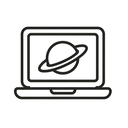 icon_space_laptop_minimal_outline icon preview