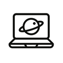 icon_space_laptop_monochrome icon preview