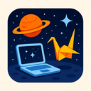 icon_space_laptop_origami icon preview