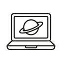 icon_space_laptop_outline icon preview