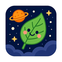icon_space_leaf_cartoon icon preview