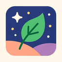 icon_space_leaf_flat_pastel icon preview