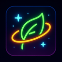 icon_space_leaf_neon icon preview