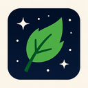 icon_space_leaf_sharp_edges icon preview