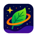 icon_space_leaf_vibrant_colors icon preview