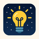 icon_space_light_bulb_flat_design icon preview