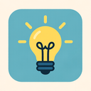 icon_space_light_bulb_flat_pastel icon preview