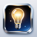 icon_space_light_bulb_metallic icon preview