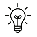 icon_space_light_bulb_minimal_outline icon preview