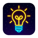 icon_space_light_bulb_neon icon preview