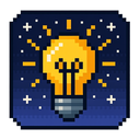 icon_space_light_bulb_pixel_art icon preview