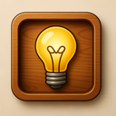 icon_space_light_bulb_wooden icon preview