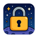 icon_space_lock_cartoon icon preview