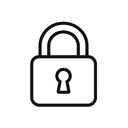 icon_space_lock_minimal_outline icon preview