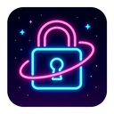 icon_space_lock_neon icon preview