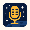 icon_space_microphone_flat_design icon preview