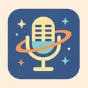 icon_space_microphone_flat_pastel icon preview