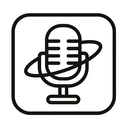 icon_space_microphone_line_art icon preview