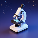 icon_space_microscope_3d_isometric icon preview