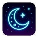 icon_space_moon_neon icon preview
