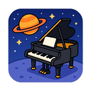 icon_space_piano_cartoon icon preview