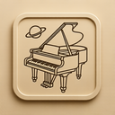 icon_space_piano_embossed icon preview