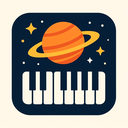 icon_space_piano_flat_design icon preview