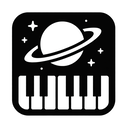 icon_space_piano_monochrome icon preview