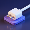 icon_space_plug_3d_isometric icon preview