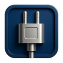 icon_space_plug_metallic icon preview