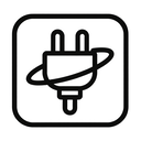 icon_space_plug_monochrome icon preview