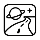 icon_space_road_monochrome icon preview