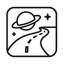 icon_space_road_outline icon preview