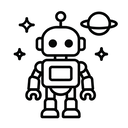 icon_space_robot_line_art icon preview
