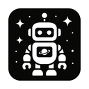 icon_space_robot_monochrome icon preview