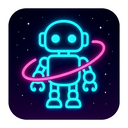 icon_space_robot_neon icon preview