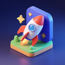 icon_space_rocket_3d_isometric icon preview