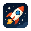 icon_space_rocket_flat_design icon preview