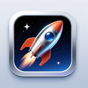 icon_space_rocket_metallic icon preview