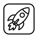icon_space_rocket_minimal_outline icon preview