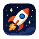 icon_space_rocket_rounded icon preview