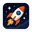 icon_space_rocket_sharp_edges icon preview