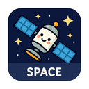 icon_space_satellite_cartoon icon preview