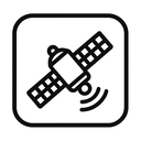 icon_space_satellite_monochrome icon preview