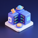 icon_space_server_3d_isometric icon preview