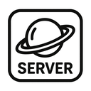 icon_space_server_monochrome icon preview