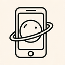 icon_space_smartphone_minimal_outline icon preview